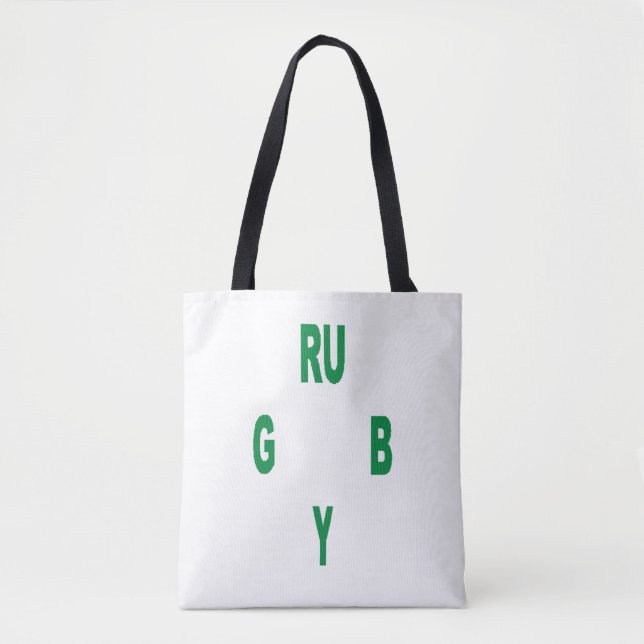 Tote Bag Medium RUGBY Tygkasse (Framsida)