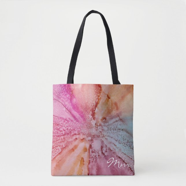 Tote Bag, Medium "Waterfilled Flower" -> Tygkasse (Framsida)
