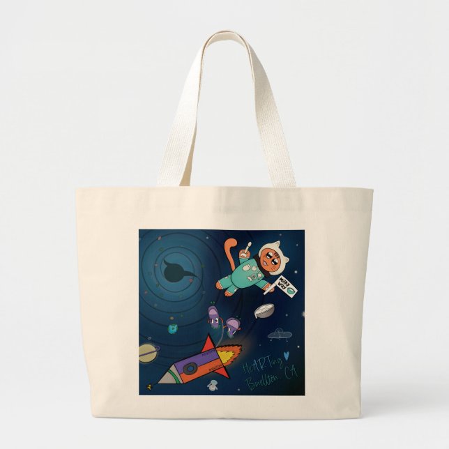 Tote Bag - Milky Way Jumbo Tygkasse (Framsidan)