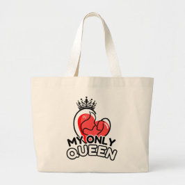 Tote Bag : Min enda drottning Jumbo Tygkasse