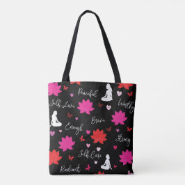 Tote Bag | Minimalistisk Välbefinnande Tote Bag Tygkasse