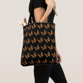 Tote Bag - Monarch Butterflies & Caterpelare Tygkasse