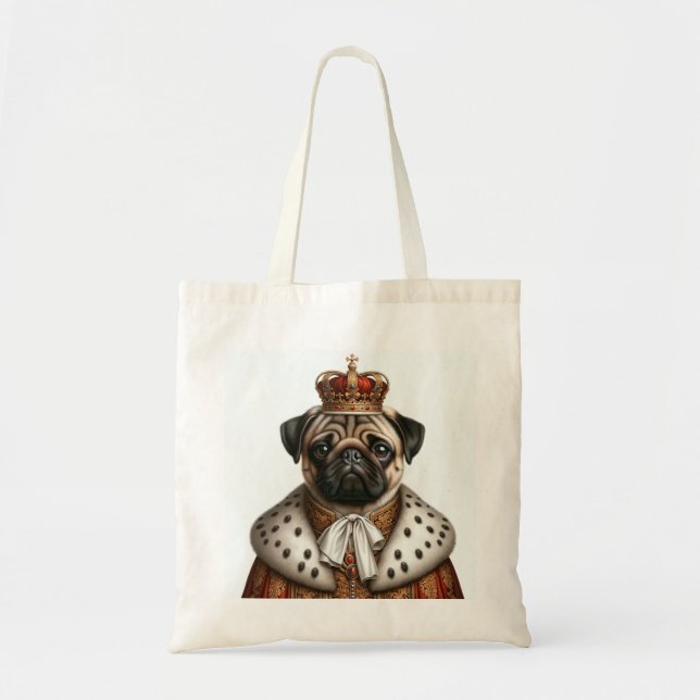 Tote Bag Mops König Tygkasse (Framsidan)