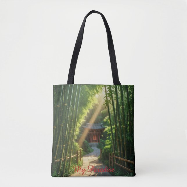 Tote Bag My Paradise Tygkasse (Framsida)