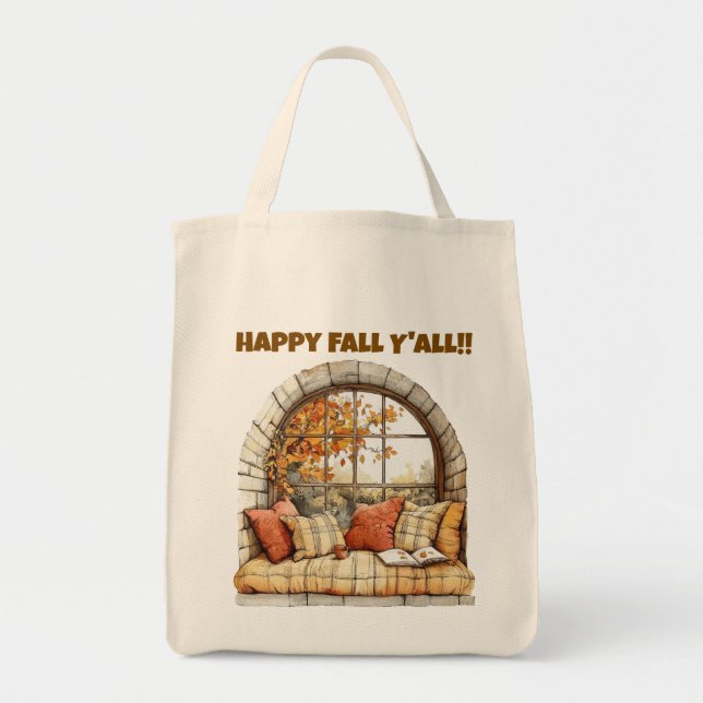 Tote Bag-Mysigt Fall Tote Bag Tygkasse (Framsidan)