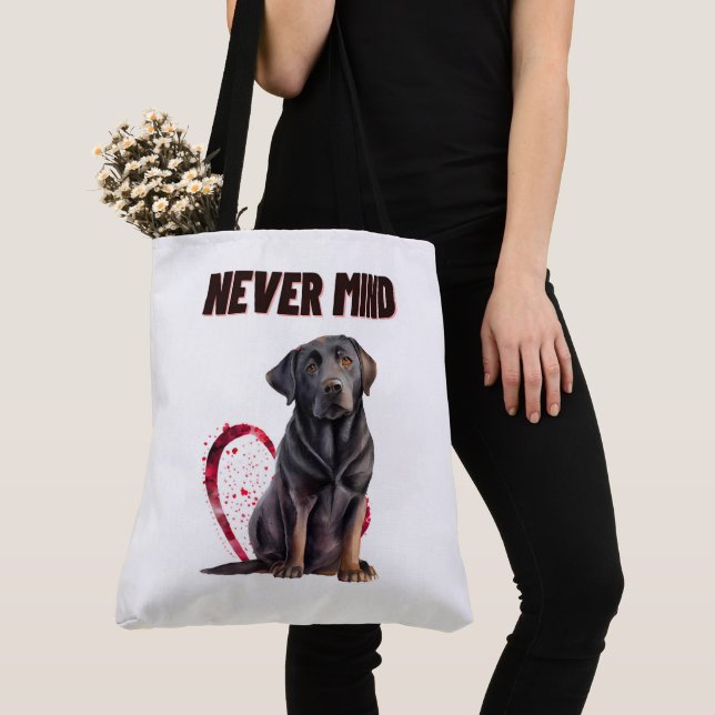 Tote Bag Never mind Tygkasse (Närbild)