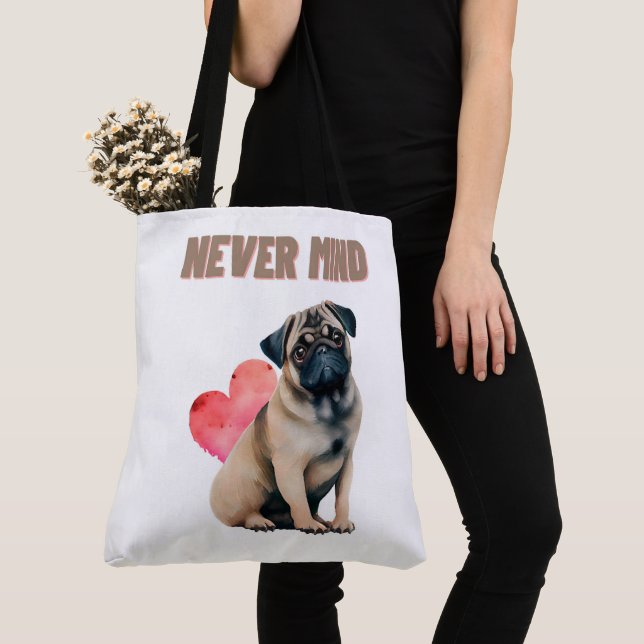 Tote Bag Never mind Tygkasse (Närbild)