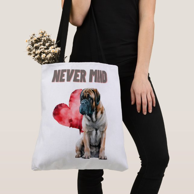 Tote Bag Never mind Tygkasse (Närbild)