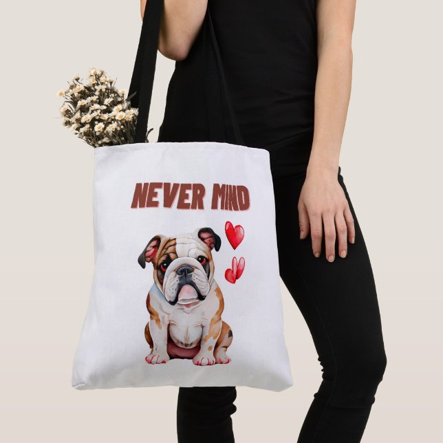 Tote Bag Never mind Tygkasse (Närbild)