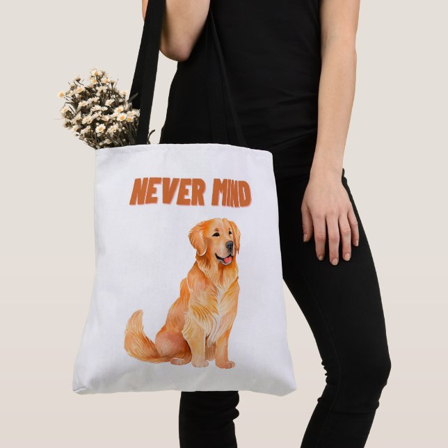 Tote Bag Never mind Tygkasse (Närbild)