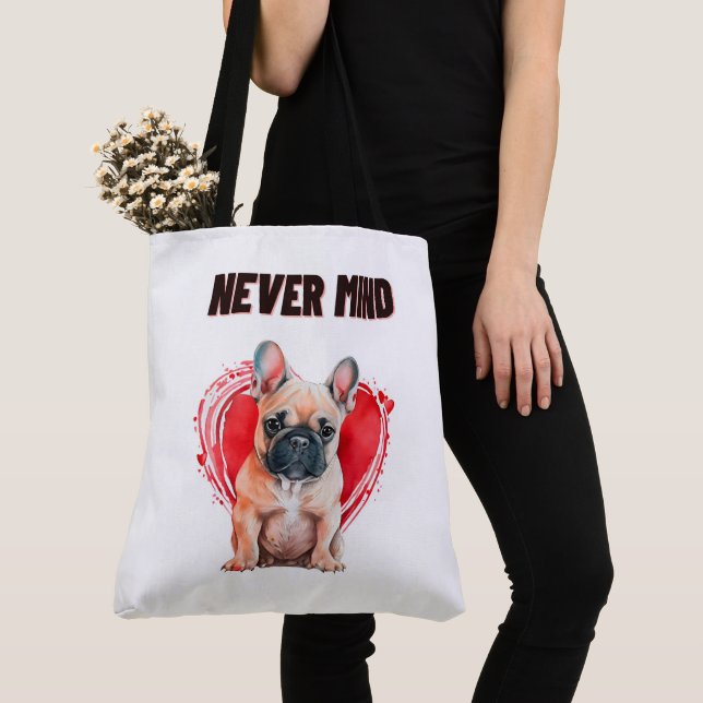 Tote Bag Never mind Tygkasse (Närbild)