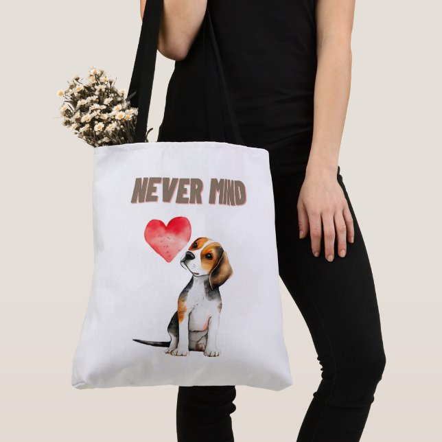 Tote Bag Never mind Tygkasse (Närbild)