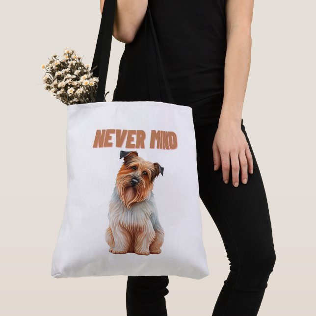 Tote Bag Never mind Tygkasse (Närbild)