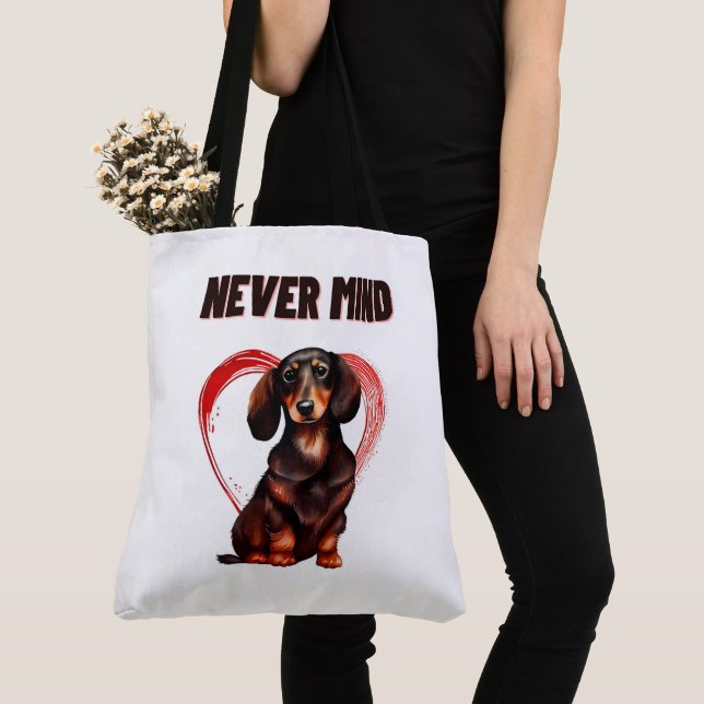 Tote Bag Never mind Tygkasse (Närbild)