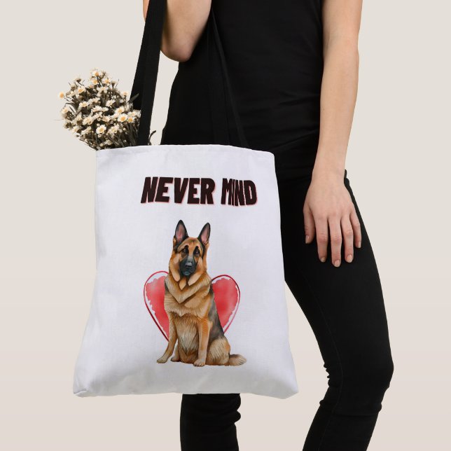 Tote Bag Never mind Tygkasse (Närbild)