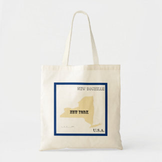 Tote Bag - New York State Map with City Tygkasse