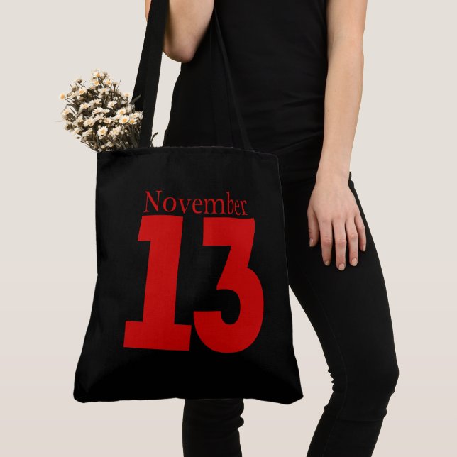Tote Bag November 13 Tygkasse (Närbild)