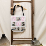 Tote Bag-nummer för det moderna multifoto Grid Cut Tygkasse<br><div class="desc">Skapa din egen väska i MAMMA med en modern multifotorasterkollage och anpassade. Den här designen innehåller 6 foton i böjda hörnrutor,  en MAMMA-text som du kan byta till valfritt färg och en World's Best Mamma backside. Anpassa hjärtat och barnens namn/er för en unik och tankfull present.</div>