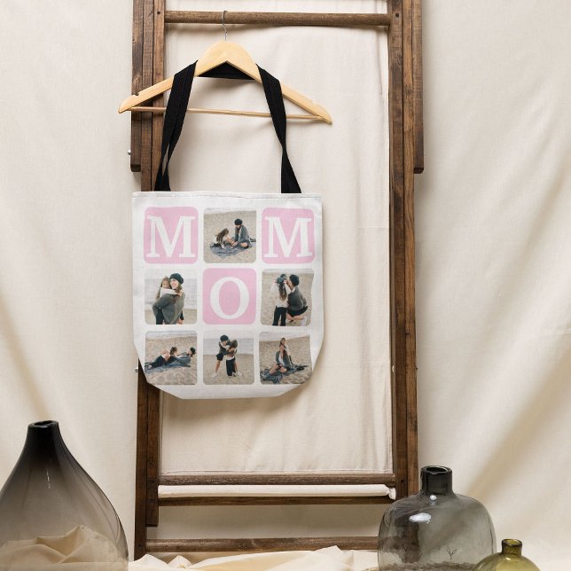 Tote Bag-nummer för det moderna multifoto Grid Cut Tygkasse (Skapare uppladdad)