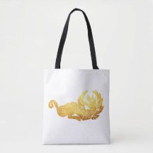 Tote Bag-nummer för Golden Dragon Anpassningsbar A