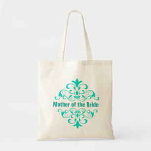 Tote Bag-numret för turkos-Budens mamma Tygkasse