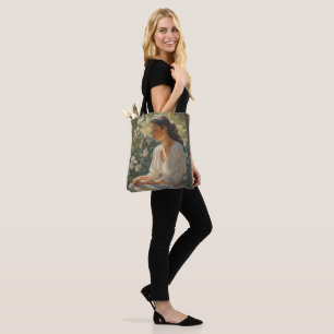 Tote Bag - Oljemålning Muse Design Tygkasse