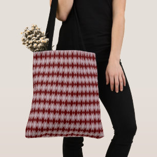 Tote Bag - överlappande diamanter Tygkasse