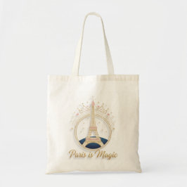Tote Bag - Paris Elegant Eiffel Tower Tygkasse