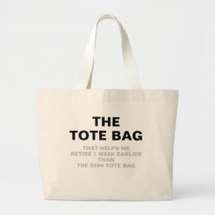 Tote Bag Parody Pension Savings Jumbo Tygkasse