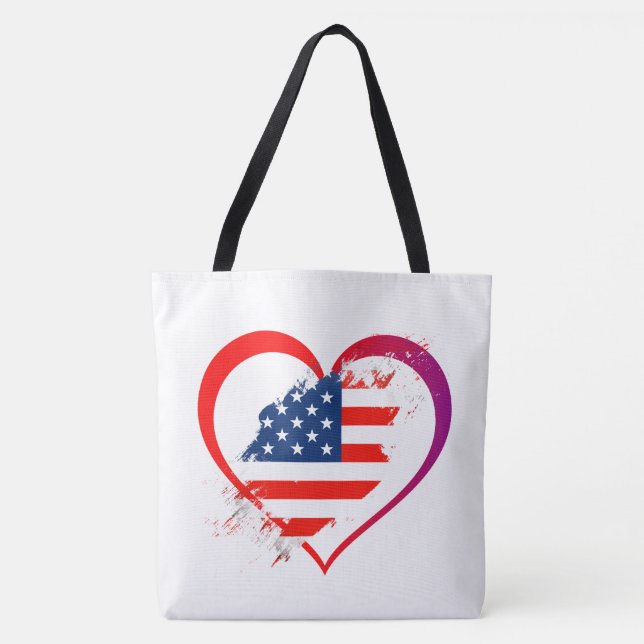 Tote Bag-Patriotic Tygkasse (Framsida)