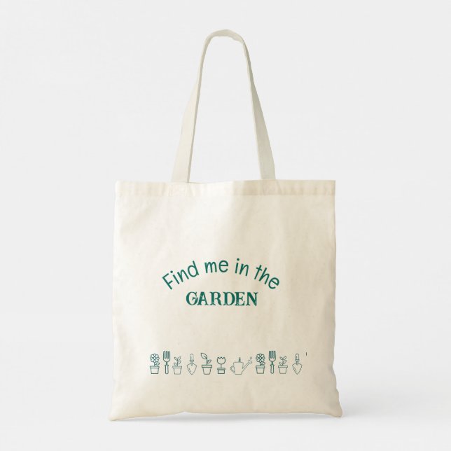 Tote Bag, Plant Älskare Garden Bag Tygkasse (Baksida)
