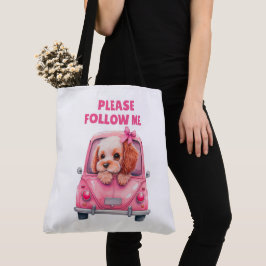 Tote Bag Please follow me Tygkasse