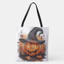 Tote Bag Pumpkin Halloween Séris 7 04 Tygkasse