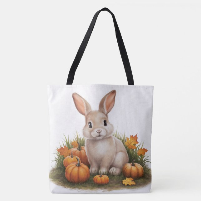 Tote Bag Pumpkin Halloween Séris 7 07 Tygkasse (Framsida)