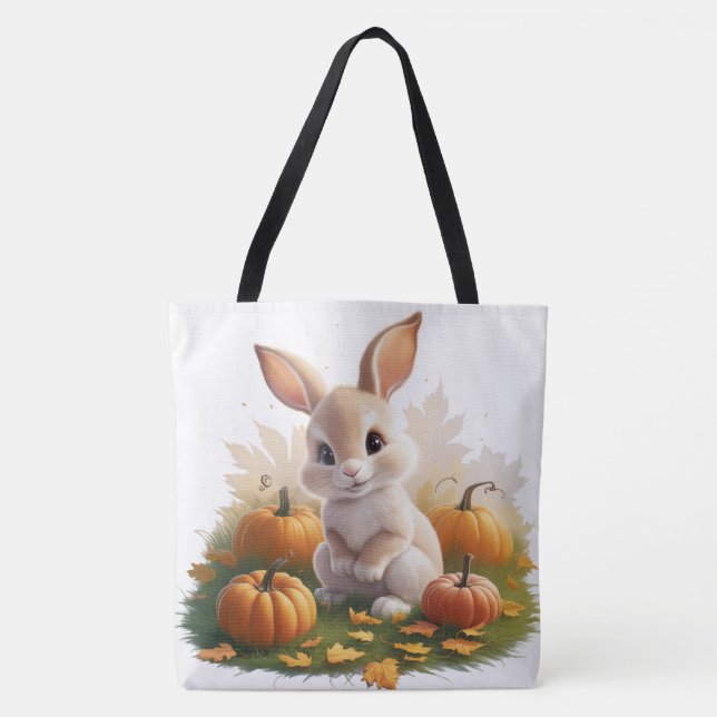 Tote Bag Pumpkin Halloween Séris 7 08 Tygkasse (Framsida)