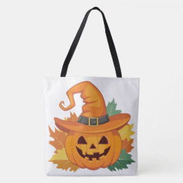 Tote Bag Pumpkin Halloween Séris 7 Tygkasse