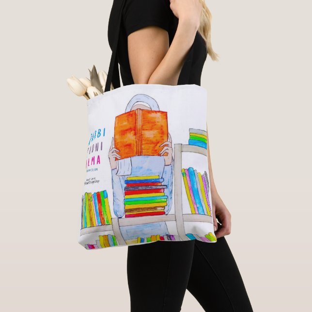 Tote bag - Rabbi Ziddni Ilma Tygkasse (Närbild)
