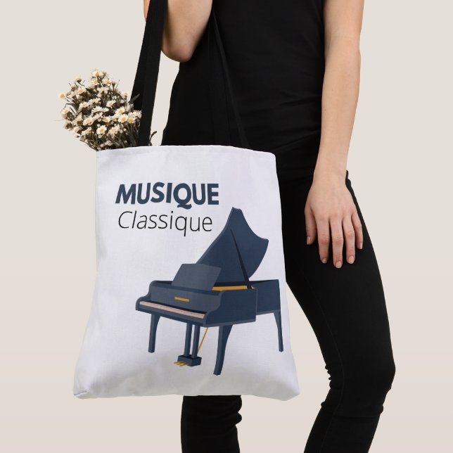 Tote Bag Rap Musique Classique Tygkasse (Närbild)
