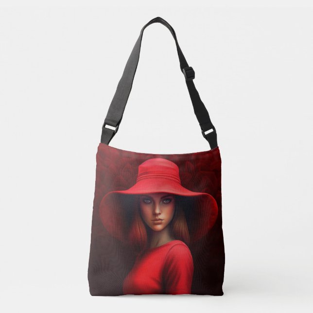 Tote Bag Red Hat Girl Axelväska (Framsida)