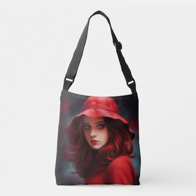 Tote Bag Red Hat Girl Axelväska (Framsida)