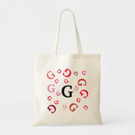 Tote Bag - Red Jumled Brev Tygkasse