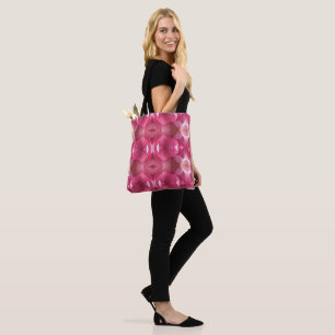 Tote Bag Rosa Lotus Abstrakt Tygkasse