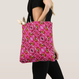 Tote Bag Rosa Peonies Tygkasse