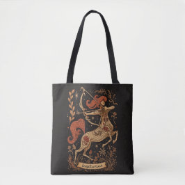 Tote Bag Sagittarius Celestial Zodiac Art Tygkasse