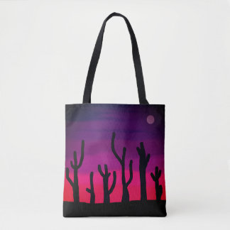 Tote Bag Saguaro Sunset Tygkasse