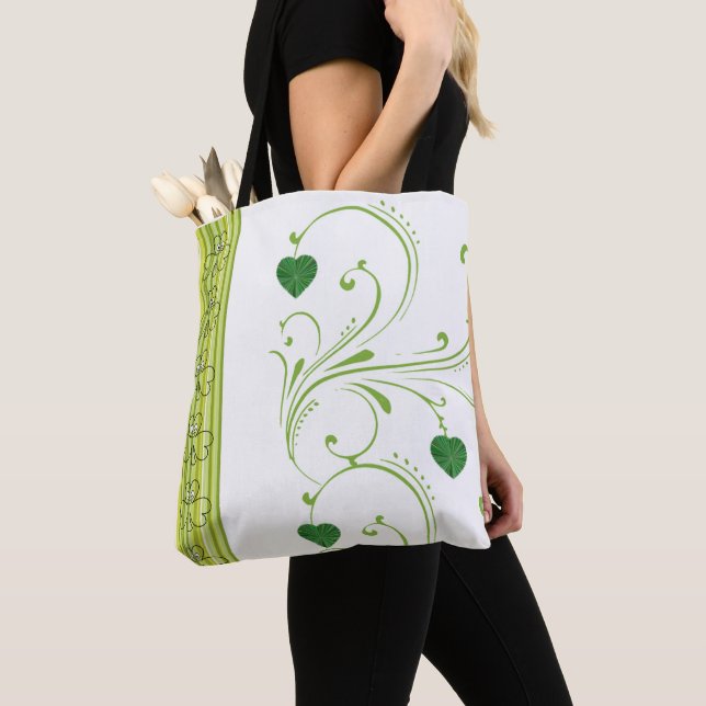 Tote Bag Saint patrick's day Klöver Tygkasse (Närbild)