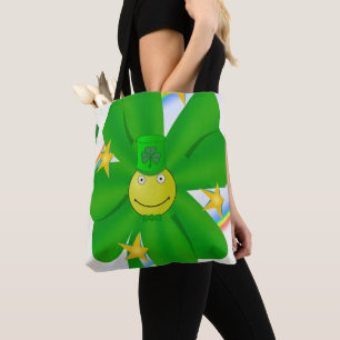 Tote Bag Saint patrick's day Rainbow Tygkasse