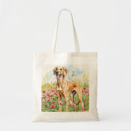 Tote Bag – Saluki Canvas Dog Lover Bag Tygkasse