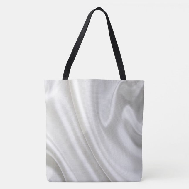 Tote Bag Satin White Tygkasse (Framsida)