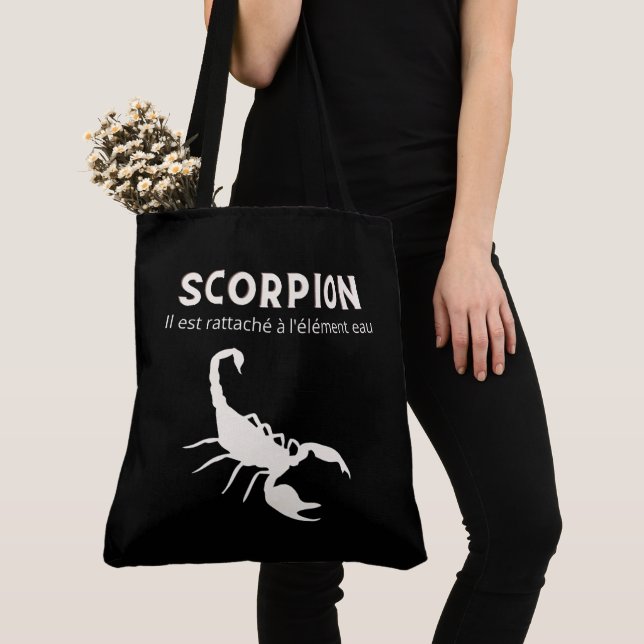 Tote Bag Scorpion Tygkasse (Närbild)